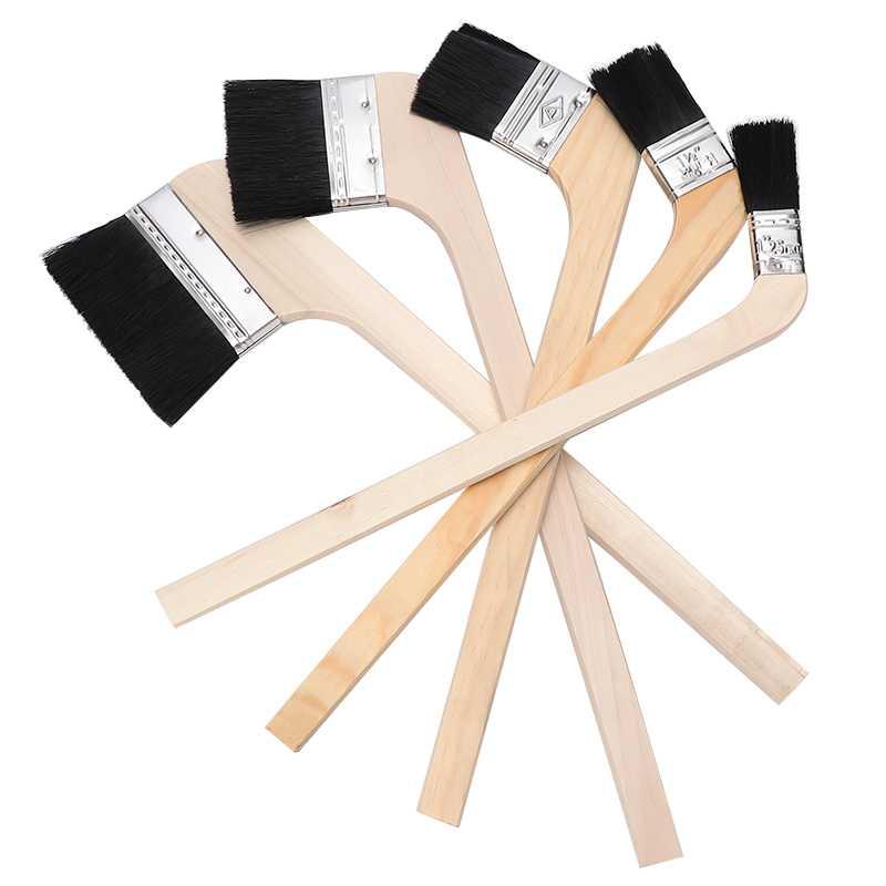 Multifunctional boar bristle brush Barbecue BBQ oil acrylic paint brushes Chalk wax chip dust remover Home hand cleaning tool