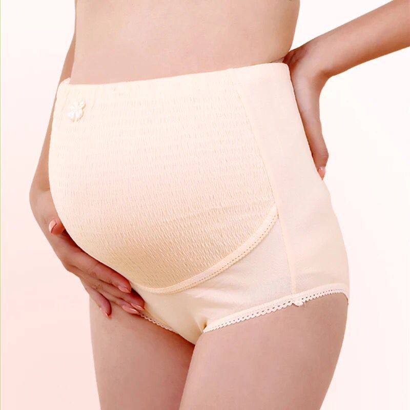 2pcs High Waist Maternity Panties Pregnant Breathable Abdominal Support Belly Band Women Underwear Soft Maternity Panty 32