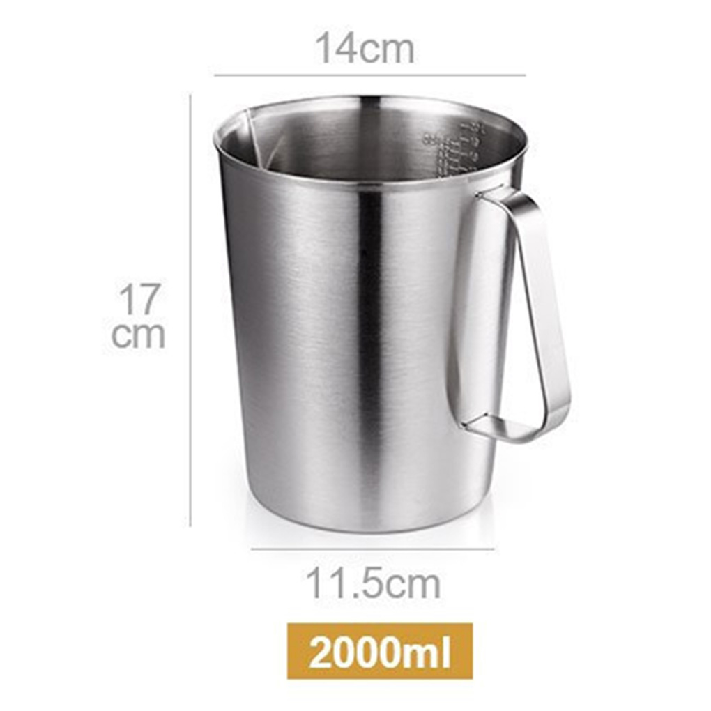 304 Thick Stainless Steel Measuring Cup Scale Milk Tea Mug Kitchen Baking Measurement Tools measuring cup measuring spoon