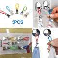5 Pcs/Pack Bag Hanging Clips Clip On Hooks Loops Hand Towel Hangers Hanging Clothes Pegs Kitchen Bathroom Organizer