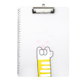 Kawaii A4 Clipboard Writing Pad Stationery With Hook Metal Clip Transparent Plastic Clip Board File Folders Holder School Supply