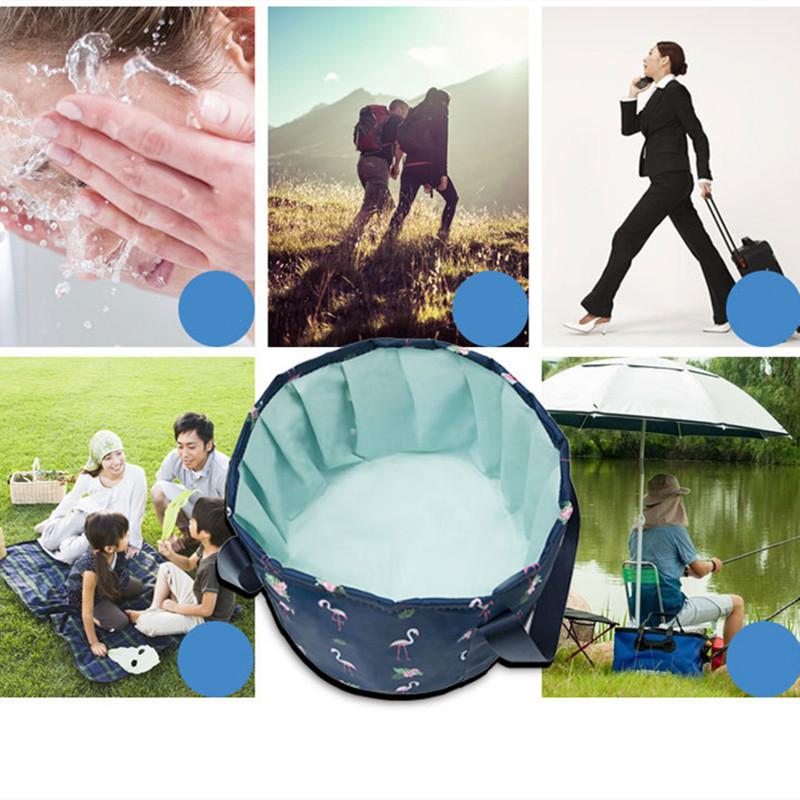 Portable Foldable Footbath Travel Camping Washbasin Bucket Folding Basin Foot Bath Bucket Foot Wash Tub Massage Washing Bucket
