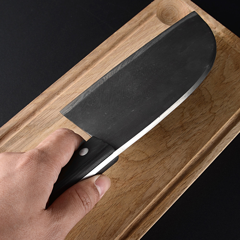 Full Tang Handmade Butcher Knife Forged High-carbon Clad Steel Kitchen Knives Cleaver Filleting Broad Knife Covers Case Gift Box