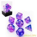 Bescon New Moonstone Dice Orchid, Polyhedral Dice Set of 7