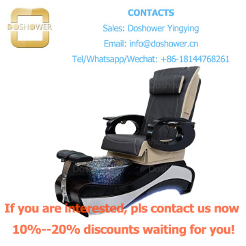 Doshower DS-670 nail customers spa tech pedicure chairs, leather cover whale spa pedicure chair