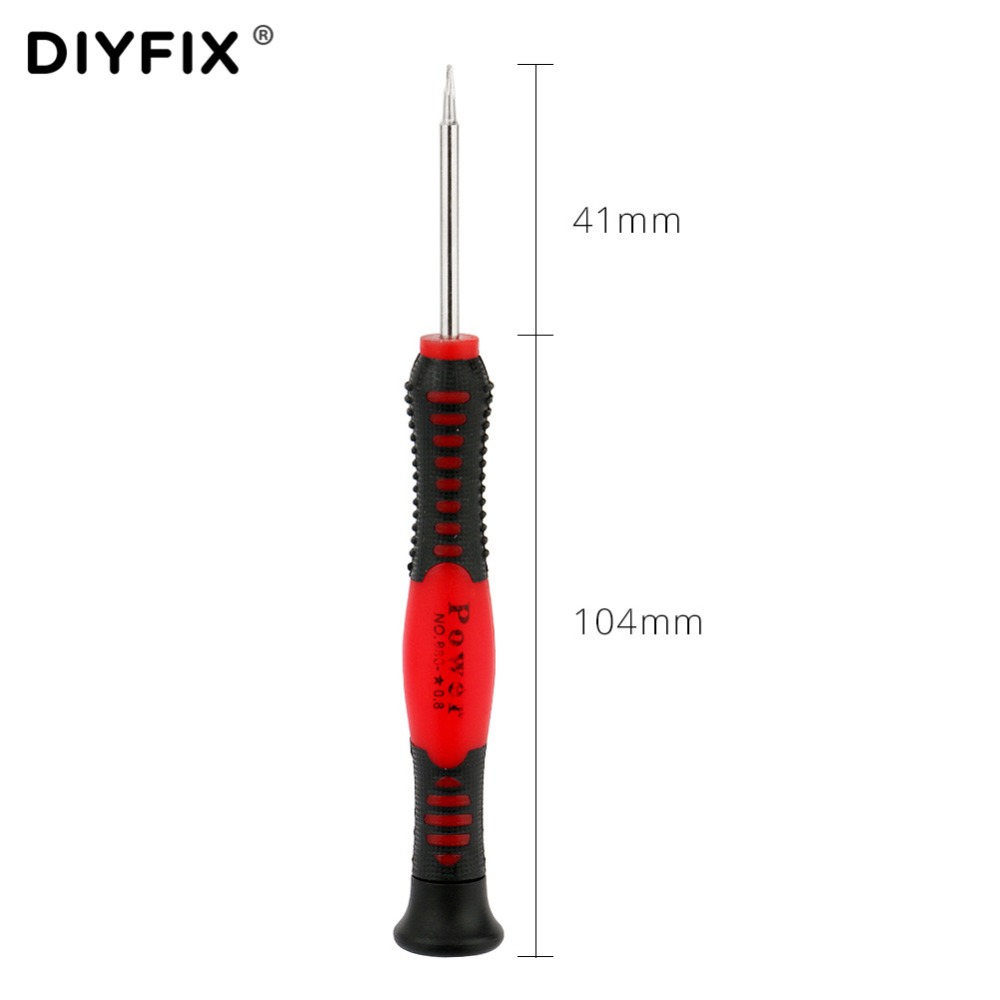 DIYFIX 0.8 Pentalobe Screwdriver for Apple iPhone X 8 8Plus 7 7Plus 6s 6 6Plus 5s 5c 5 SE Bottom Star Screws Open Tool