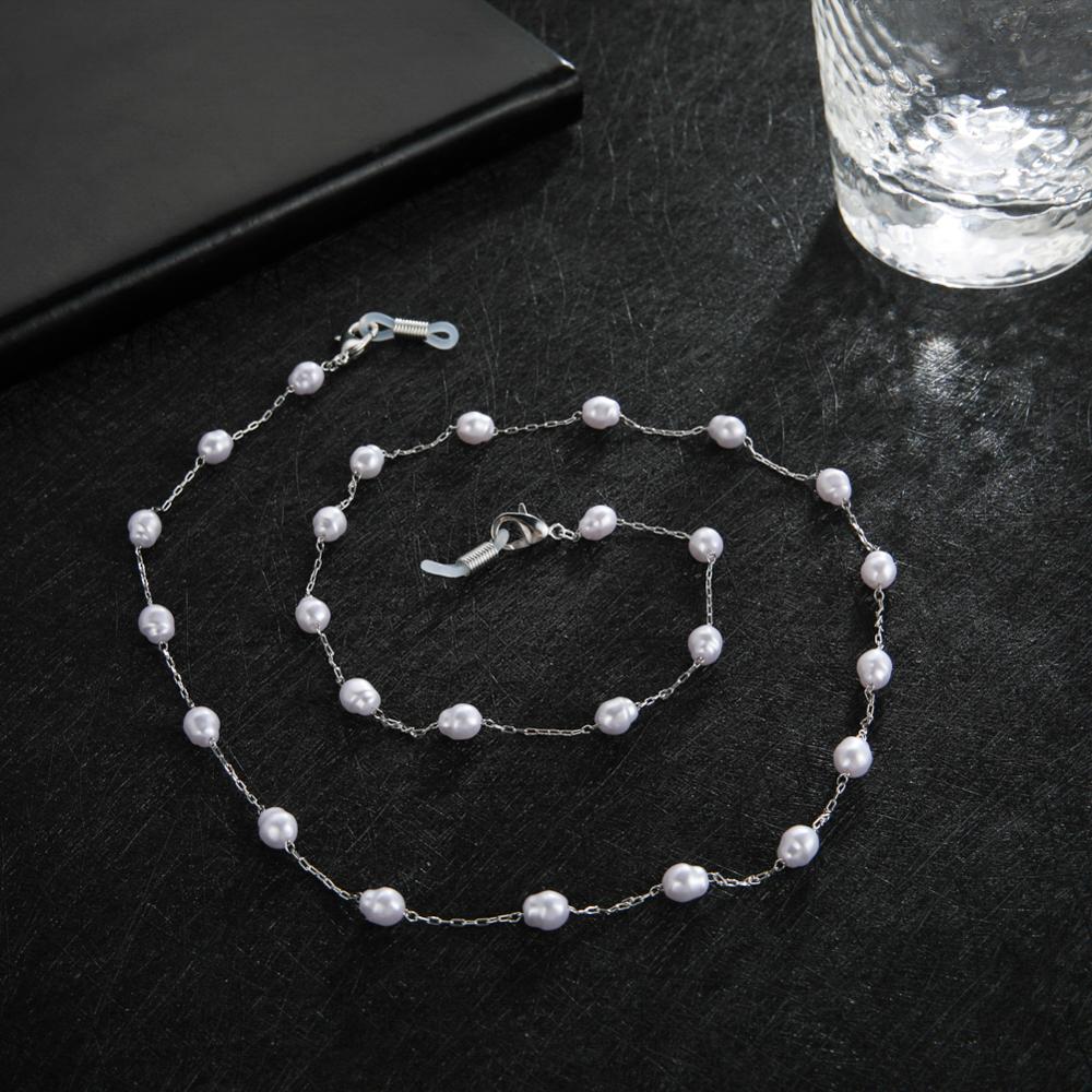 Skyrim Pearl Beaded Glasses Chain Holder Sunglasses Chains Lanyards Neck Strap Rope Reading Eyeglasses Cord for Women Girls