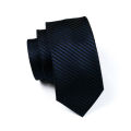 LS-877 Mens Tie Dark Striped 100% Silk Classic Jacquard Woven Barry.Wang Tie Hanky Cufflink Set For Men Formal Wedding Party