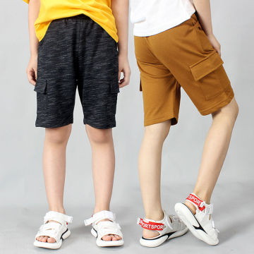 Kids Boys Shorts 2020 Summer Cotton Casual Student Children Shorts For Teenager Boys 6 8 10 12 14 Years Wear Dwq279