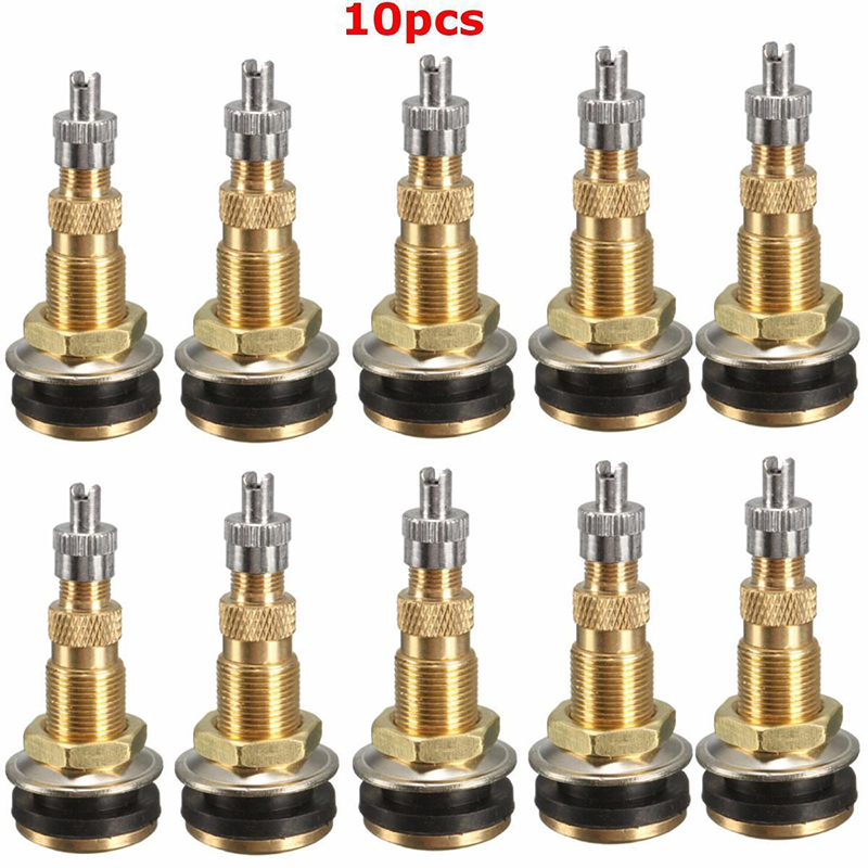 Valve Tyre Valves Stems Wheel Rim TR618A Brass Fits for 5/8" rim hole Replacement for Agricultural Tractor