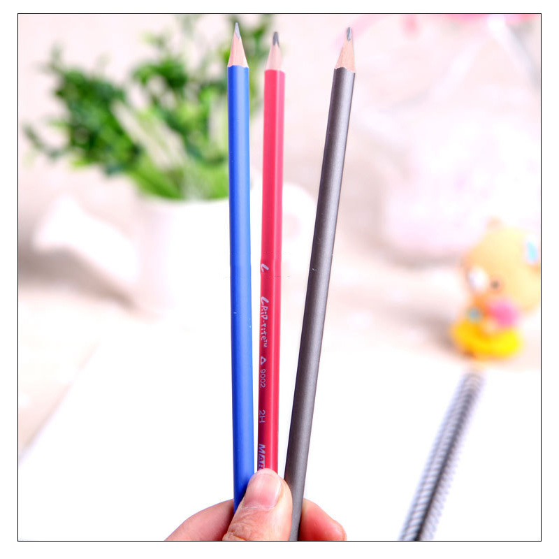 12 PCS/SET HB Pencil Wood School Triangle Pencil Standard Pencils for Correction Writing Posture Child