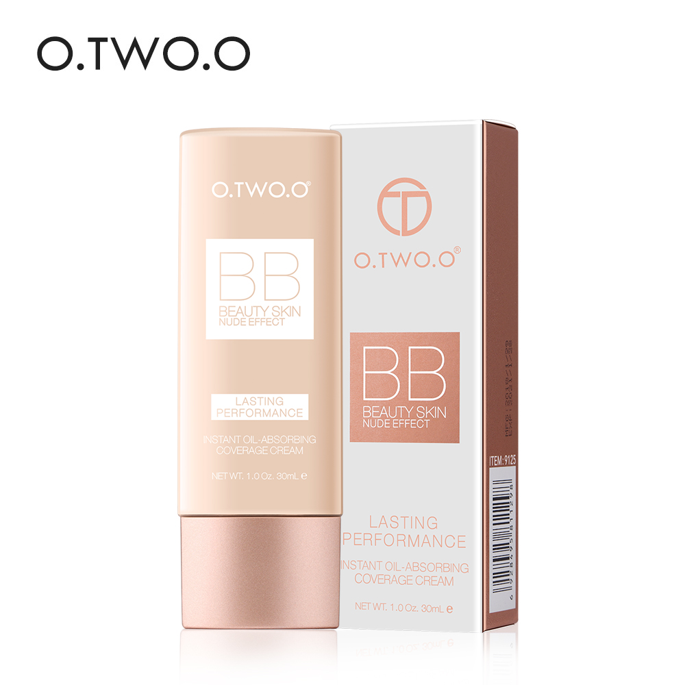 O.TWO.O Makeup BB Cream White Cosmetics Natural Whitening Cream Waterproof Makeup Base Liquid Foundation Professional Cosmetics