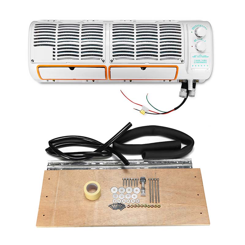 CZ In Stock 200W 12V/24V Wall-mounted Car Air Conditioner Air Dehumidifie Efficient Cooling Fan Evaporator For Car Caravan Truck