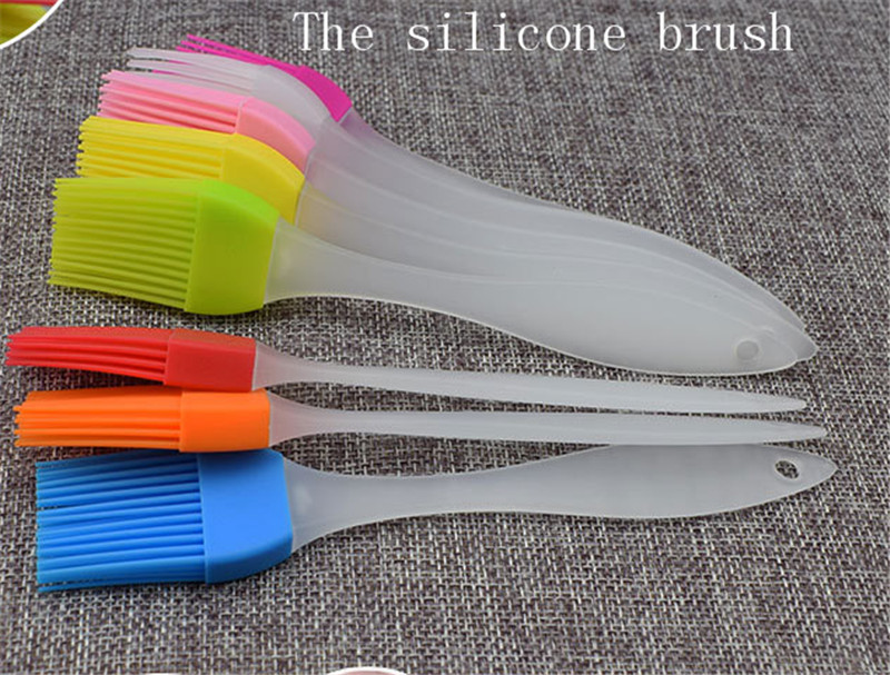 Big price cuts 1pc Silicone brush small barbecue brush heat-resistant lint-free kitchen baking tools cake Basting Brushes