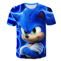Children Clothes Sonic T shirt sonic the hedgehog costume kids Girl Tops Tee Baby Boys T-shirt Cartoon Clothing Birthday Gifts