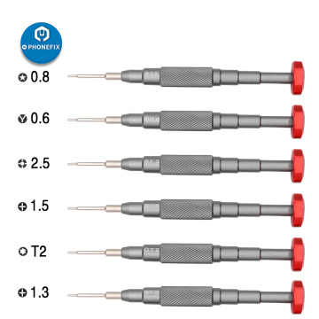 3D Screwdriver 1.5 Phillips 0.8 Pentalobe Y 0.6 M2.5 T2 Torx Mobile Phone Disassembly Tools for iPhone Electronics Repair Kit