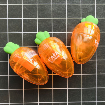 1X Fresh Orange Color Kawaii Carrot Pencil Sharpener Mini School Office Supply Student Stationery Kids Gift