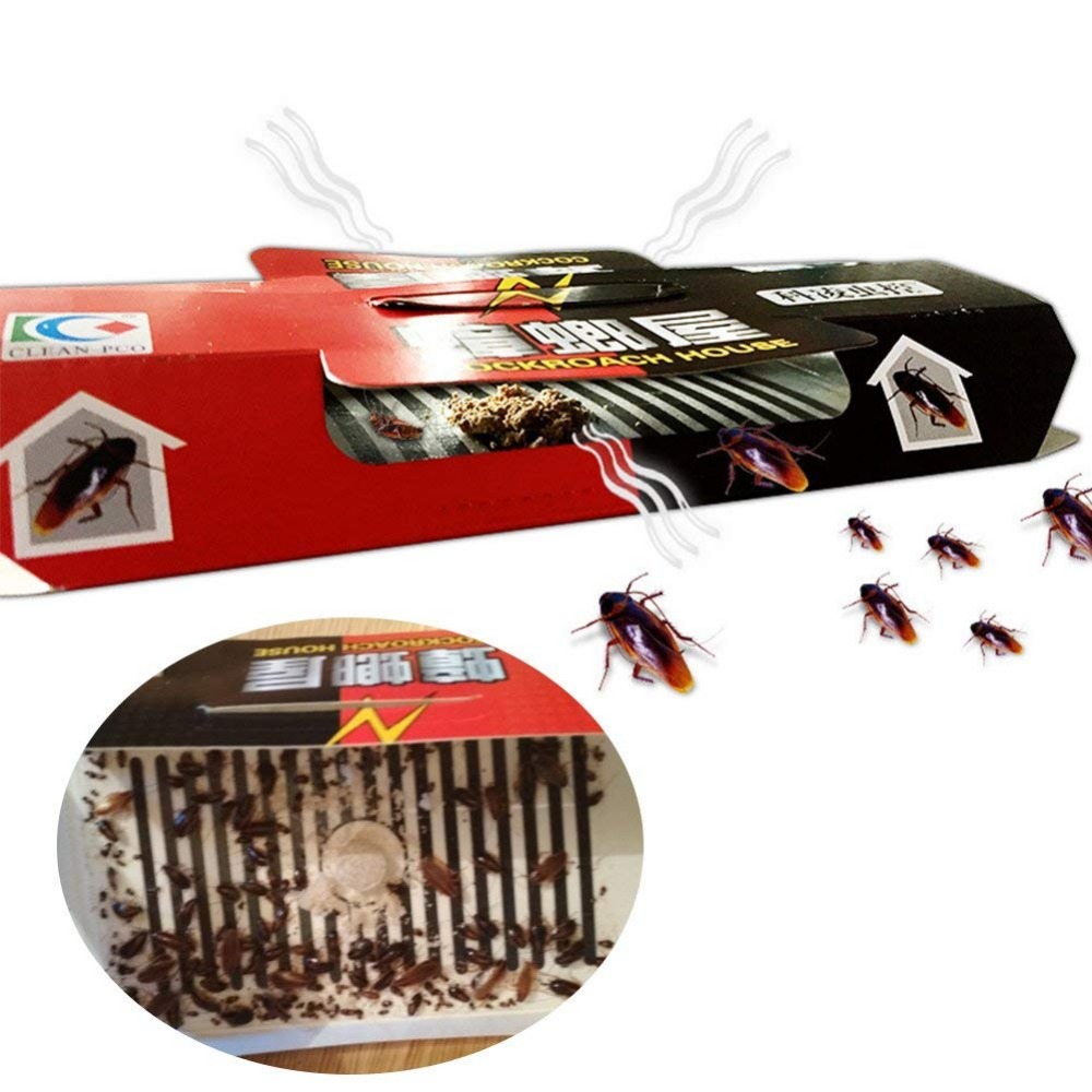 30Pcs Cockroach House Cockroach Trap Repellent Killing Bait Strong Sticky Catcher Traps Insect Pest Repeller Eco- friendly