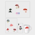 50pcs Waterproof Cartoon Stickers Cute Color Mushroom Sticker Skateboard Suitcase Guitar Children Graffiti Sticker Kids Toy