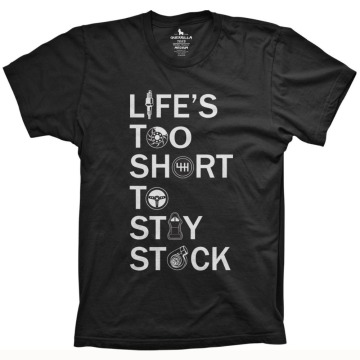 Life's Too Short To Stay Stock Shirt Car T Shirt Jdm Apparel T Shirt T-Shirt 2020 Fashion Men Short Sleeve Summer For Casual Tee