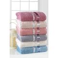 50x85 Towel Set 6 Pieces Hand Face Kitchen Bathroom Washable Cotton Soft Warm Home Textile