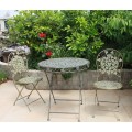 Garden Sets Outdoor Furniture metal 2 chairs & 1 table sets foldable table chairs sets patio furniture salon de jardin exterieur