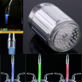 New Creative Light-Up LED Faucet Colorful Changing Glow Nozzle Shower Head Water Tap Filter 7 Colors Temperature Sensor Fauce