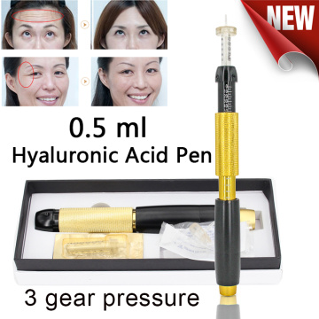 0.5ml hyaluronic pen 3-speed pressure Mesotherapy gun atomizer hyaluronic stift pen lip dermal filler injector Anti-wrinkle gun