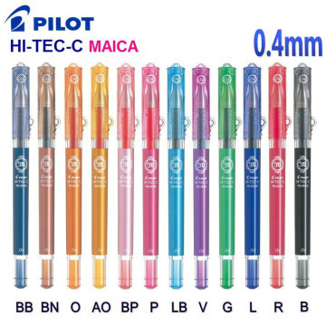 1 pc Pilot Hi-Tec-C Maica LHM-15C4 Gel Ballpoint Pen Japan 0.4mm 12 Colors for Choice