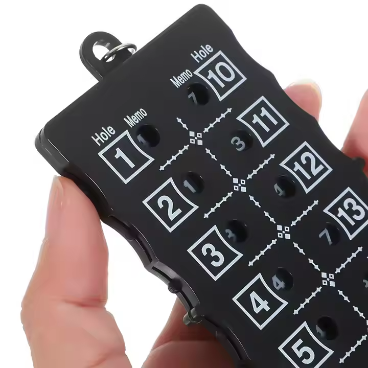 Portable 18-Hole Stroke Counter with Competition Attachment GP Golf Scorecard & Holder Accessories for Golfers3