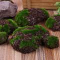 1Pack Fake Moss Stones Craft Flower Green Plants Rock Artificial Landscape Stone Shop Window Office Fake Decor