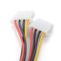 Adapter Cable Power 4 Pins Female Power Adapter Cable 15-Pin SATA Male to Dual Molex 4-Pin IDE HDD Female Household Supplies