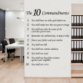 The Ten Commandments Christian Wall Sticker you shall have no other gods before me Art mural decor Bedroom poster Decals WZ207
