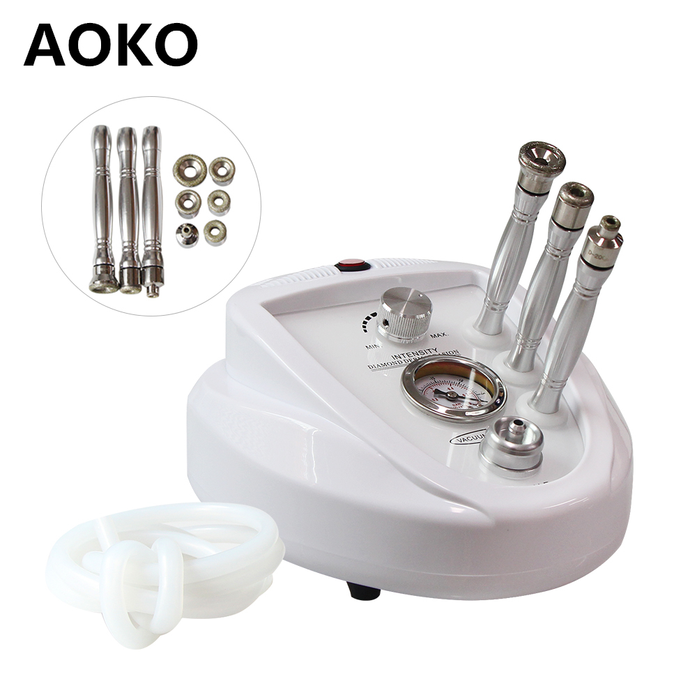 AOKO 2020 New Mini Portable Diamond Dermabrasion Microdermabrasion Machine Skin Exfoliator Reduce Blackhead Face Lifting Device