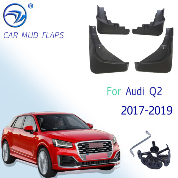 4 PCS Front Rear Car Mudflaps for Audi Q2 2017 2018 2019 Fender Mud Flap Guard Splash Flaps Mudguards Accessories