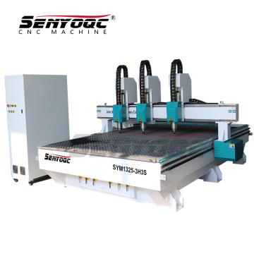 CE Certificate wood based panels machinery multi head cnc router muitl-spinders with a cheap price