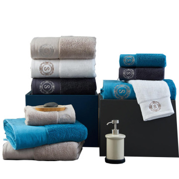 Luxury Five-star Hotel Cotton Bath Towels Increase Thickened Absorbent Face Towel Manufacturers Wholesale Bathroom Towels Set