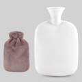 2000ml Safe Hot Water Bottle Soft Warm Winter Portable Reusable Protective With Plush Cover Washable Leak Proof Pain Relief