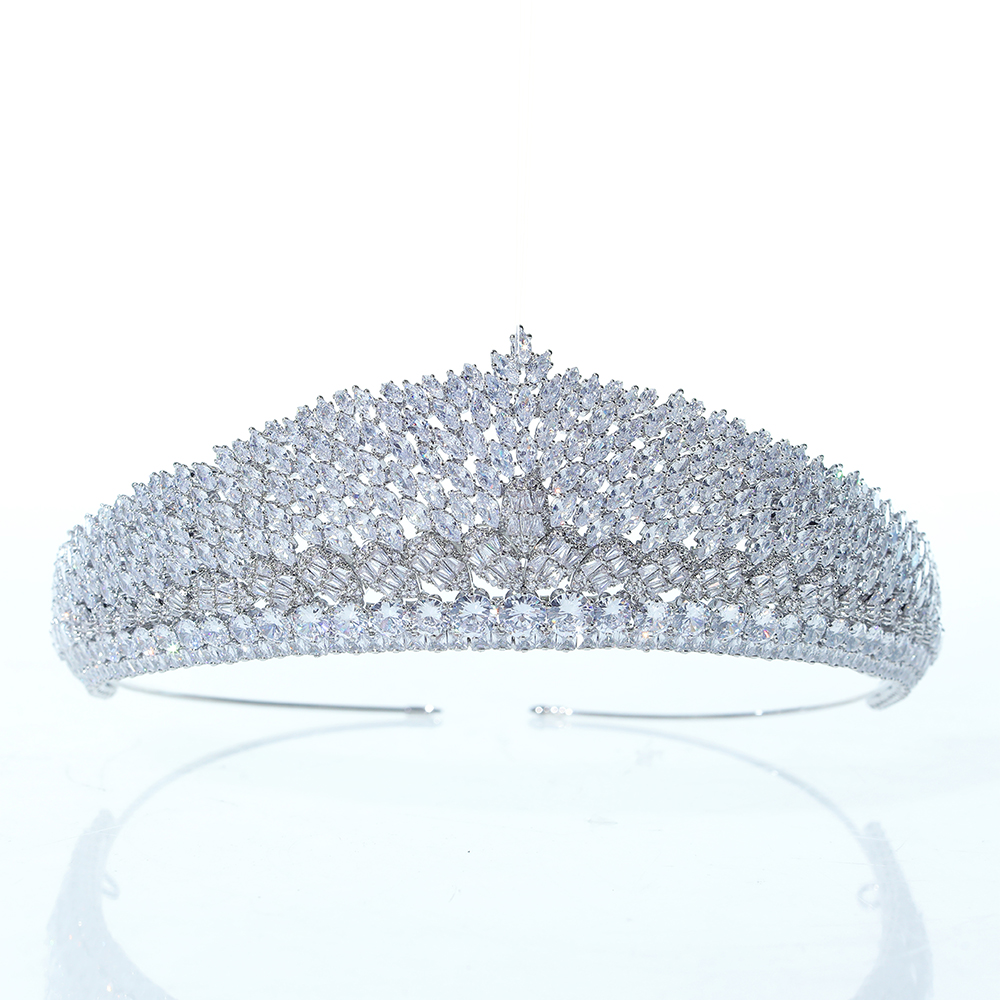 ASNORA Luxury Tiaras crystal bridal headwear , bridal crown, wedding headband, queen crown, wedding hair accessories A00875