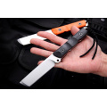 Free shipping The sharp Outdoor defense 60HRC height hardness D2 steel hunting knife G10 handle Outdoor straight knife