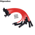 8Pcs Ignition Cable Spark Plug Wire 8.5mm Clips Fittment For Jeep Grand Cherokee Wagoneer Cherokee Briarwood Wrangler Comanche