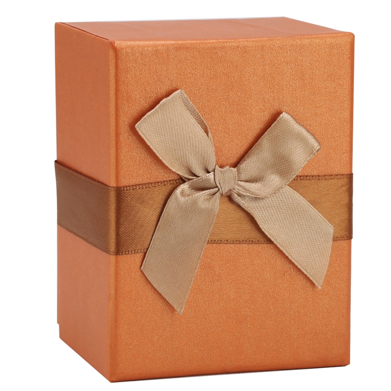 Unique Orange Bowknot Watch Box Chic Storage Case Cardboard Present Gift Box Rectangle High-Grade Watch Packing Box Jewelry Box