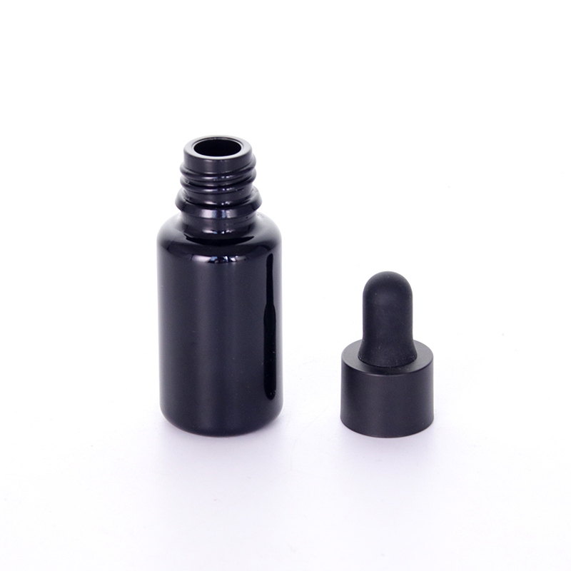 Serum Bottles With Black Matte Glass Droppers2 Jpg