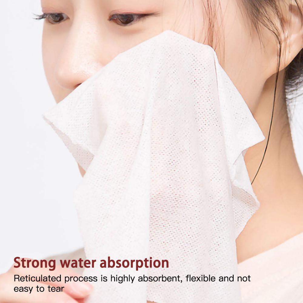 100pcs Disposable Pure Cotton Compressed Portable Travel Face Towel Water Wet Wipe Washcloth Napkin Outdoor Moistened Tissues