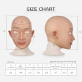 CYOMI Lifelike Mature woman Elsa Style Silicone Head Mask for drag queen for Crossdresser Transgender cosplay costumes