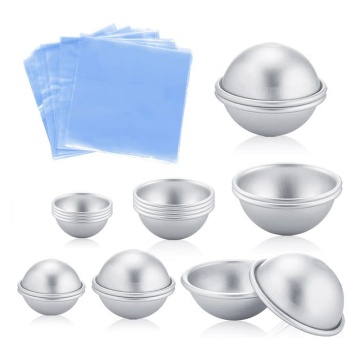 18 Pcs of DIY Jewelry Beaded Glue, Metal Soap Bath Bomb Mold Set, 100 Pcs Shrink Packaging Bag, Make Own Toys