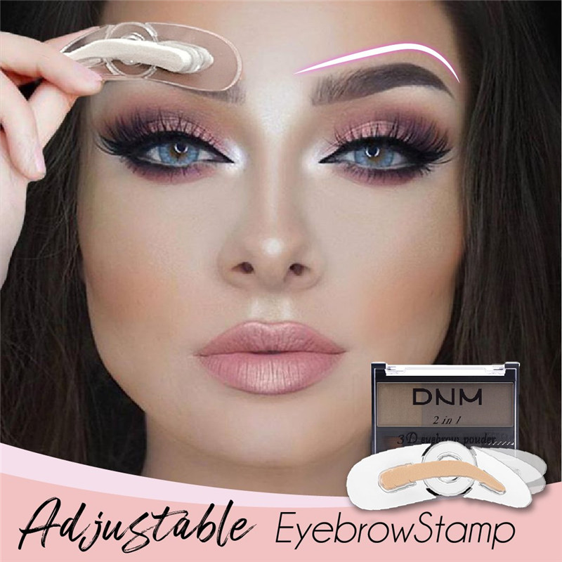 Double Color Eyebrow Powder Professional Makeup Palette Eyebrow Stamp Eye Brow Enhancers Eye Brows Shadow Make Up Brow Powder