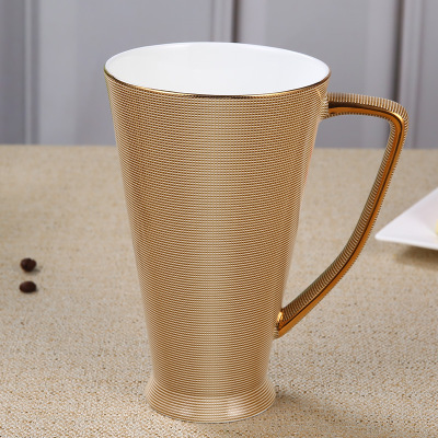 30oz Western Style Vintage Bone China Water Cups Large Capacity Mug Coffee Cup Court ladies