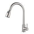 1/2" Stainless Steel Kitchen Sink Faucets with Pull Down Sprayer Single Handle Deck Mount Pull Out 360° Swivel Faucets