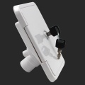 151X166 mm RV Hatch Cover Accessories Lockable Water Inlet Parts with Keys Square Threaded Fill Dish for Rv Trailer